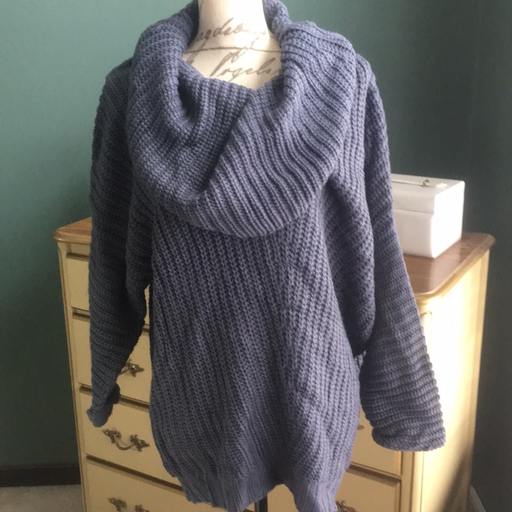 Gray oversized sweater